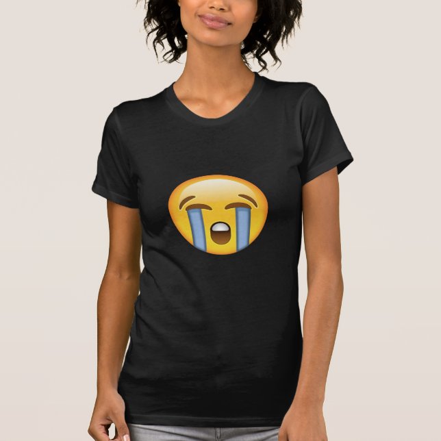 Camiseta Cara alta de grito Emoji (Frente)