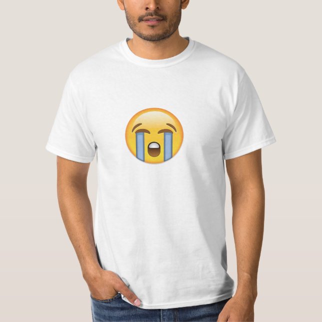 Camiseta Cara alta de grito Emoji (Frente)