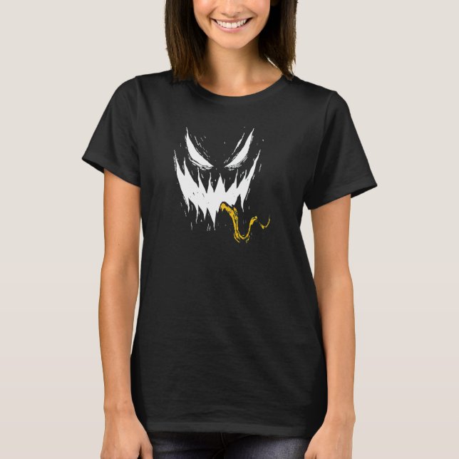 Camiseta Cara Assustadora de Abóbora (Frente)