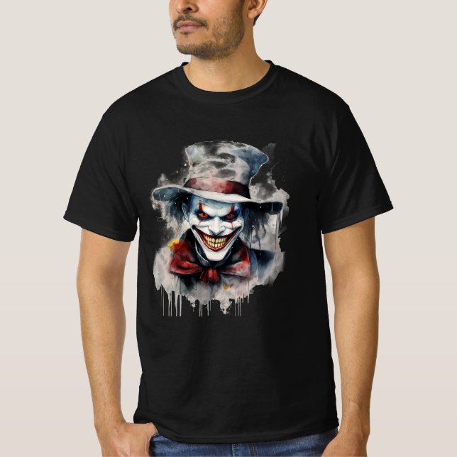 Camiseta Cara Assustadora: Mau de Socorro no Halloween (Frente)
