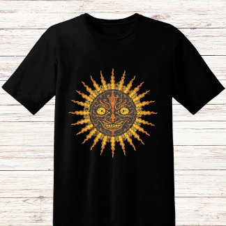 Camiseta Cara assustadora sorrindo sol