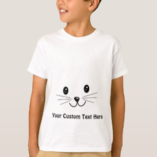 Camiseta Cara bonito do gato