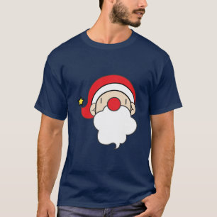 Camiseta Cara bonito do papai noel