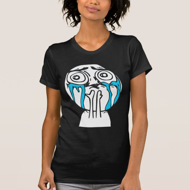 Camiseta Cara bonito Meme da raiva da sobrecarga do (Frente)