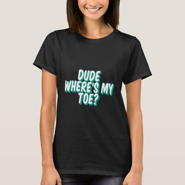 Camiseta Cara, Cadê Meu Dedo - (Frente)