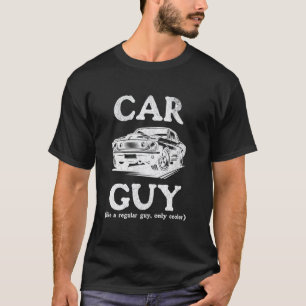 Camiseta Cara Cara Divertida Entusiasta de Carros Mecânico