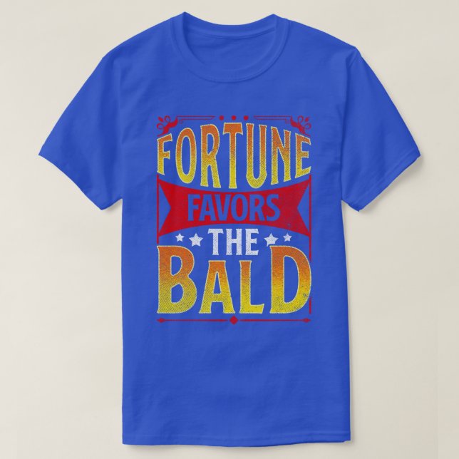 Camiseta Cara careca Engraçada Favorece o careca (Frente do Design)