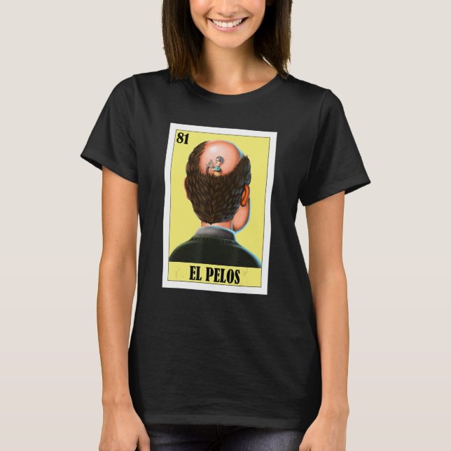 Camiseta Cara careca mexicana El Pelos 1 (Frente)
