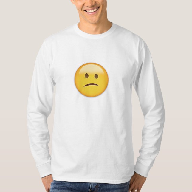 Camiseta Cara confusa Emoji (Frente)