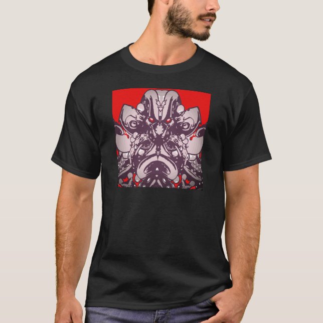 Camiseta Cara da alienígena do roupa de Kris Alan (Frente)