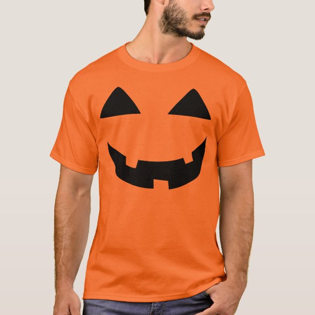 Camiseta Cara da Jack-o-Lanterna (Frente)