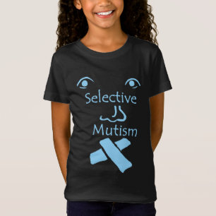 Camiseta Cara da obscuridade Mutism seletiva
