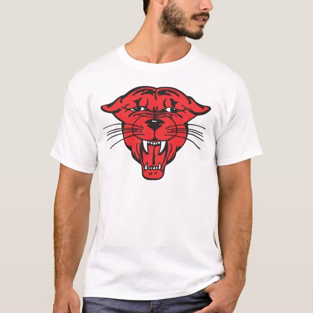 Camiseta CARA da PANTERA, vermelho 01 (Frente)