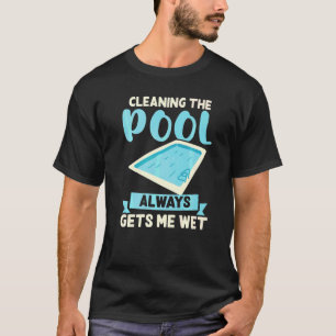 Camiseta Cara da Piscina Nadando Me Deixa Molhado Manutençã
