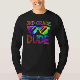 Camiseta Cara de 3º ano Volta às aulas Tie Dye Menino Menin