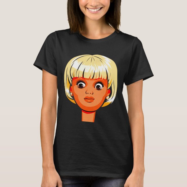 Camiseta Cara de Boneca Meme Repulsiva Engraçada Premium Tr (Frente)