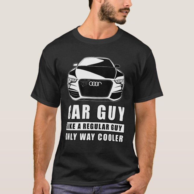 Camiseta Cara De Carro Como Uma Cara Regular Apenas Muito M (Frente)