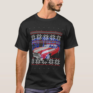 Camiseta Cara de Carro Muscular Americano Clássica de Natal