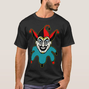 Camiseta cara de cartão do palhaço