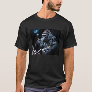 Camiseta Cara de Cigarro Legal - Citação Engraçada de Goril
