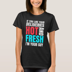 Camiseta Cara De Entrega Inspirada Comida Quente E Fresca R