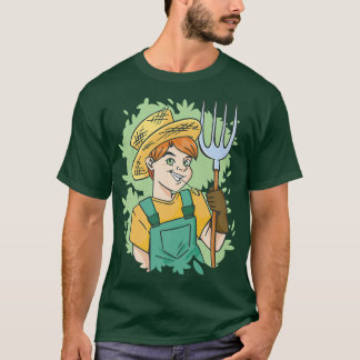 Camiseta Cara de Fazenda de Crianças Farmantes
