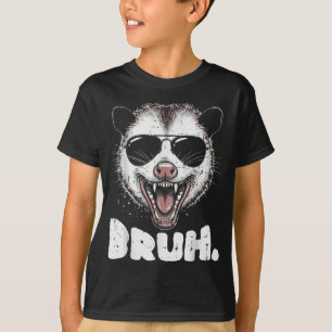 Camiseta Cara de Gambá Bruh Engraçado Ssum Meme Humor Homen