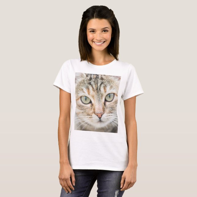 Camiseta Cara de gato (Frente Completa)