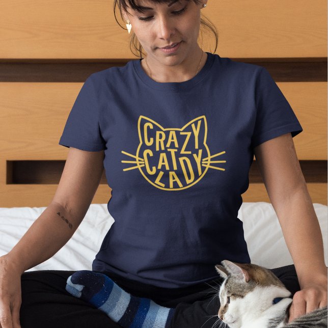 Camiseta Cara de Gato Louco (Criador carregado)