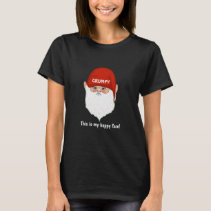 Camiseta Cara de Gnomo Mal-Humorado e Divertido