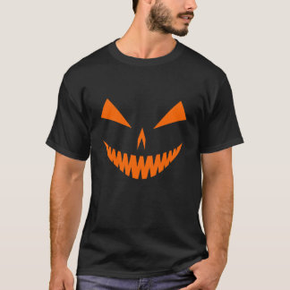Camiseta Cara de Jack-O-Lanterna I, Laranja