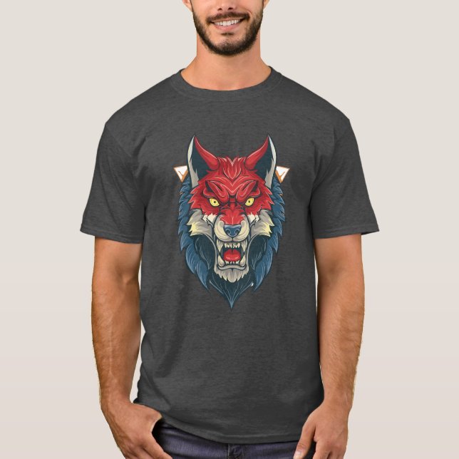 Camiseta Cara de Lobo Fierce (Frente)