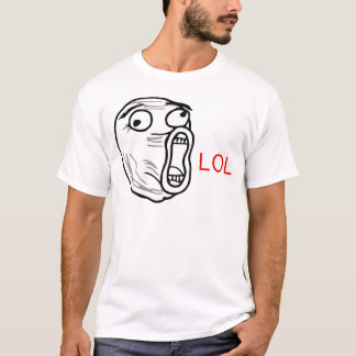 Camiseta Cara de LOL (da história em quadrinhos do reddit