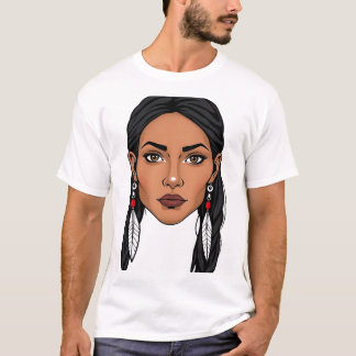 Camiseta Cara de Mulher Cherokee