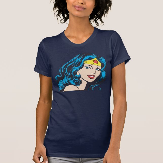 Camiseta Cara de Mulher Maravilha (Frente)