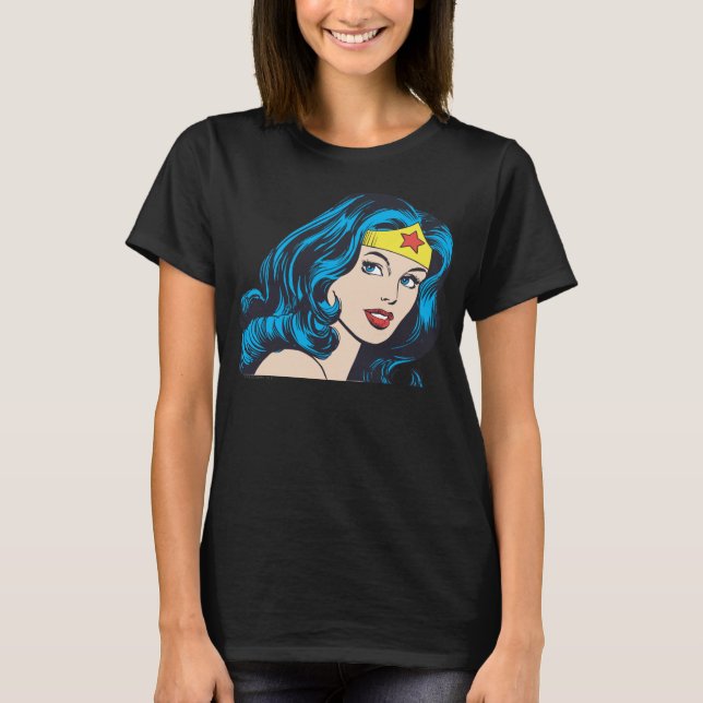 Camiseta Cara de Mulher Maravilha (Frente)