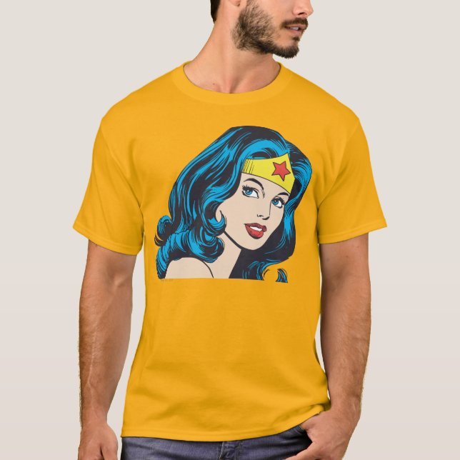 Camiseta Cara de Mulher Maravilha (Frente)