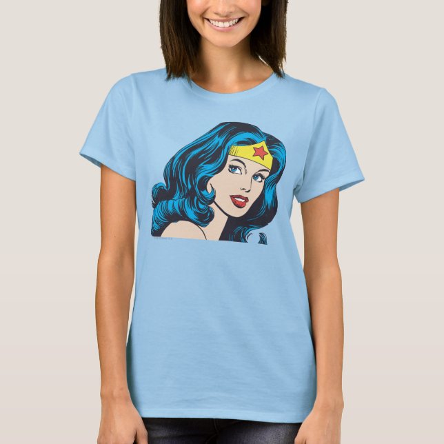 Camiseta Cara de Mulher Maravilha (Frente)