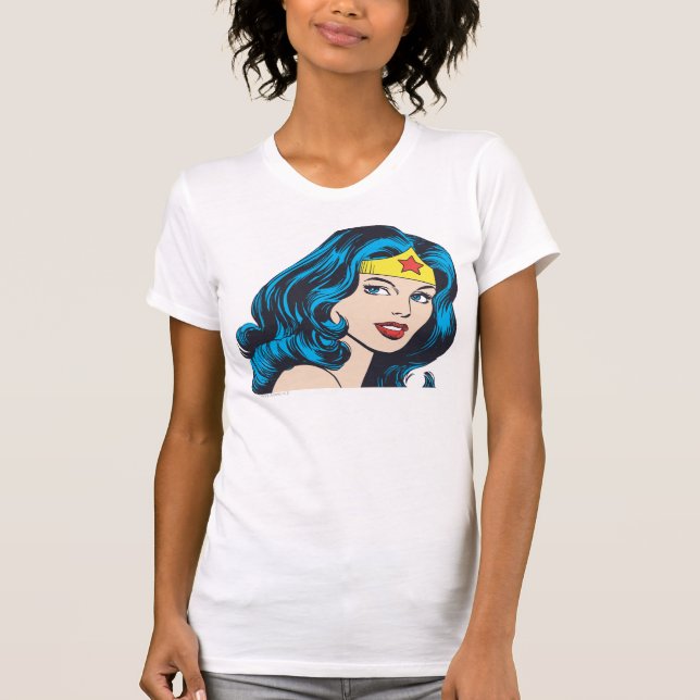 Camiseta Cara de Mulher Maravilha (Frente)