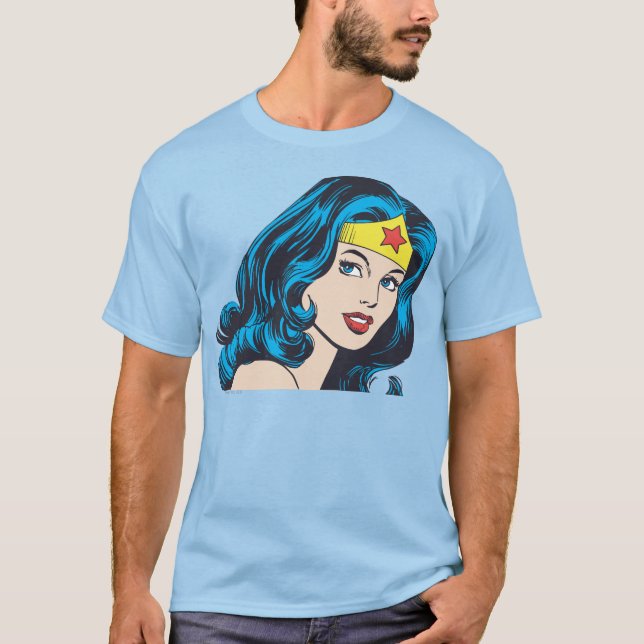Camiseta Cara de Mulher Maravilha (Frente)