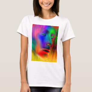 Camiseta Cara de Mulher Psicodélica