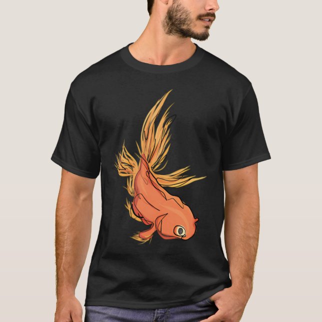 Camiseta cara de peixinho dourado (Frente)