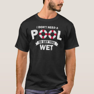 Camiseta Cara De Piscina Para Nadar, Garoto De Piscina E Li