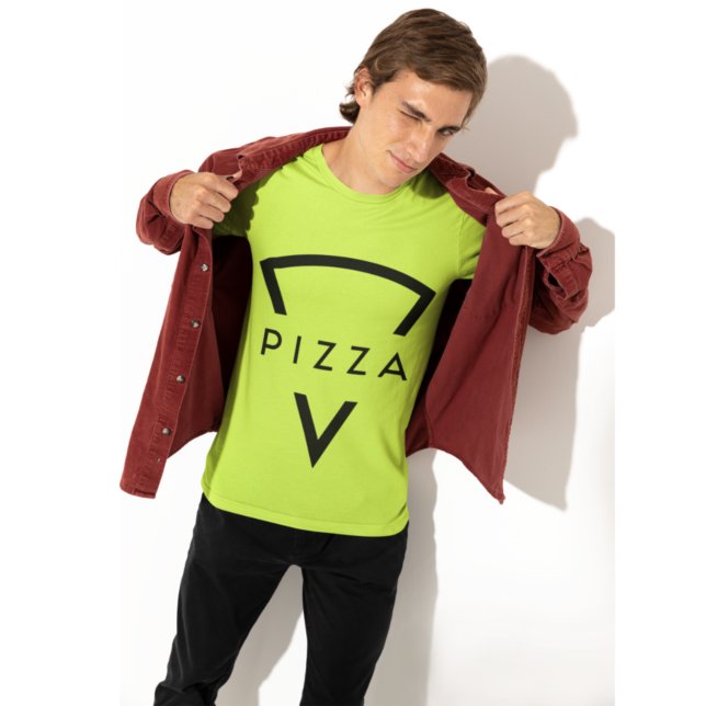 Camiseta Cara de pizza (Criador carregado)