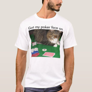 Camiseta Cara de póquer de Rafi, obtida minha cara de