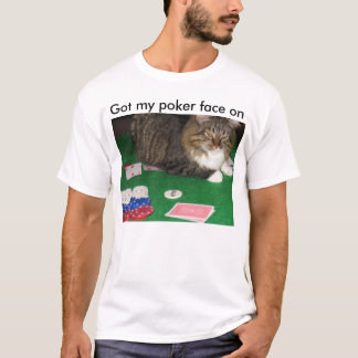 Camiseta Cara de póquer de Rafi, obtida minha cara de