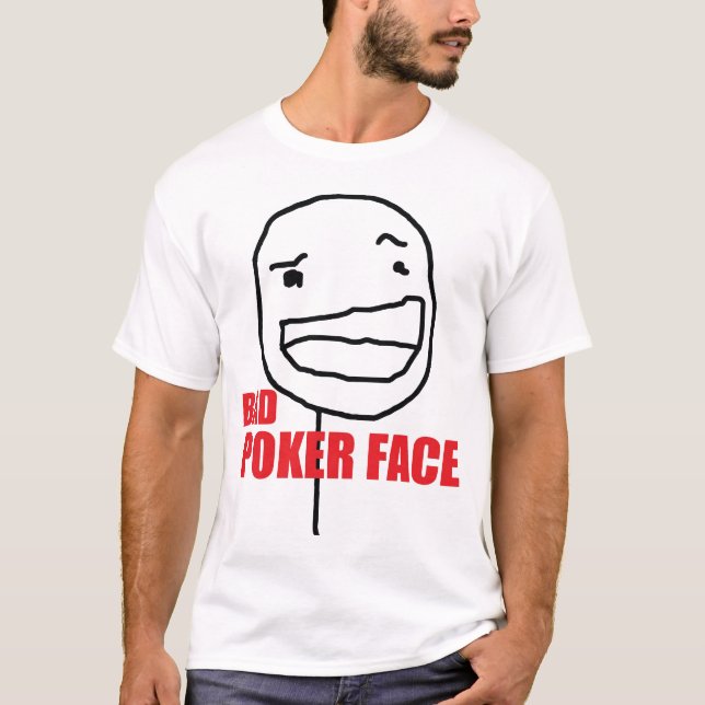 Camiseta Cara de póquer má (Frente)