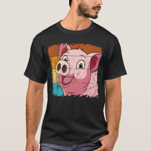 Camiseta Cara De Porco, Amante de os animais Para Homens, F