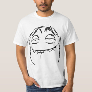 Camiseta Cara de riso Meme cómico da raiva de PFFTCH