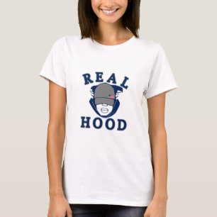 Camiseta cara DE SANGUE DA cinza azul EM HOODIE